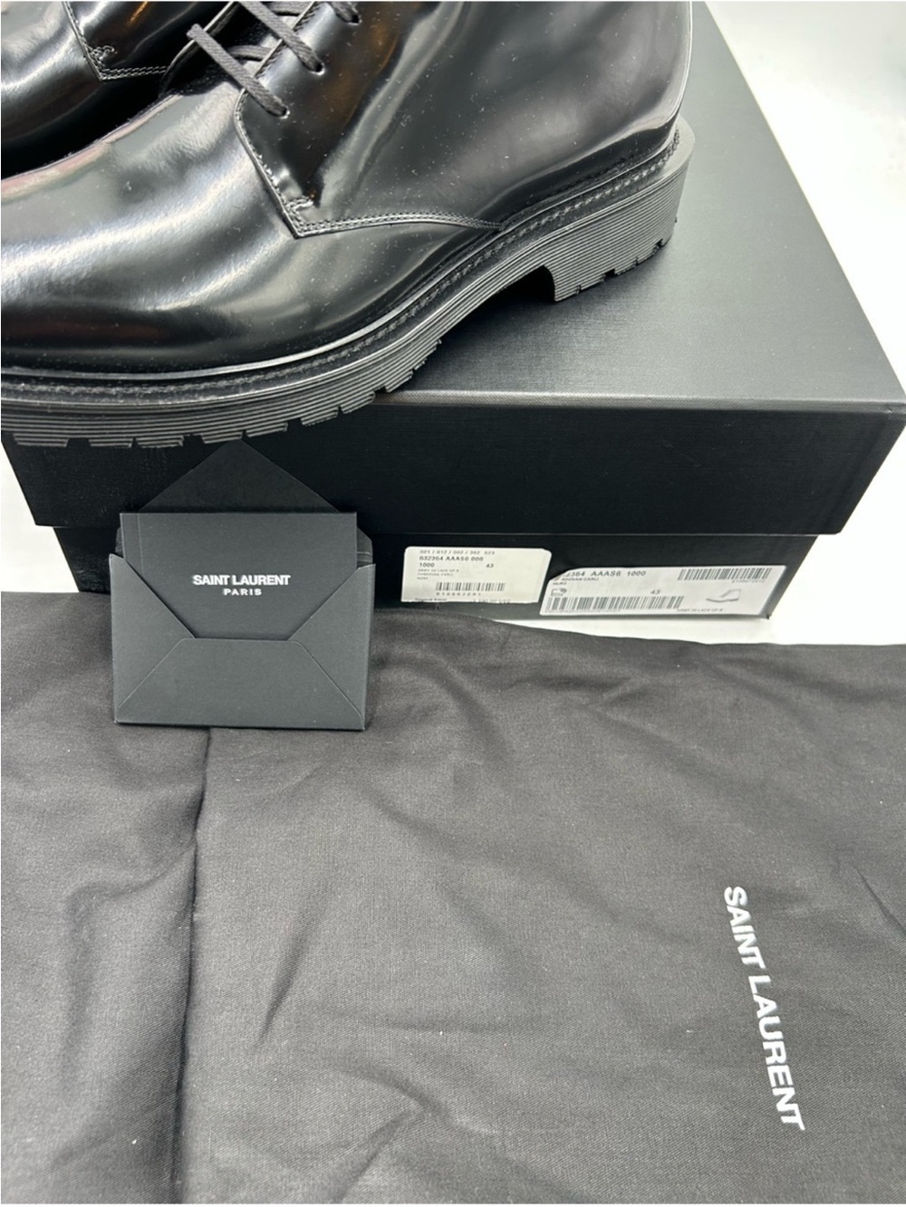 Men’s Saint Laurent combat boots size 43 made in Italy NWT - Picture 11 of 13